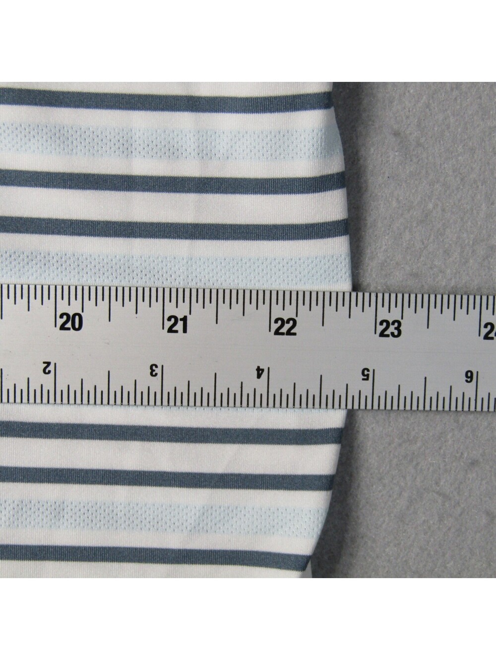 New Bad Birdie Striped Polo Shirt Men's XL White Blue - Picture 5 of 6